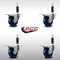 Service Caster 3'' SS Solid Poly Swivel 1'' Expanding Stem Caster Set Total Lock Brake, 4PK SCC-SSEXTTL20S314-SPUS-1-4 - alternate 3